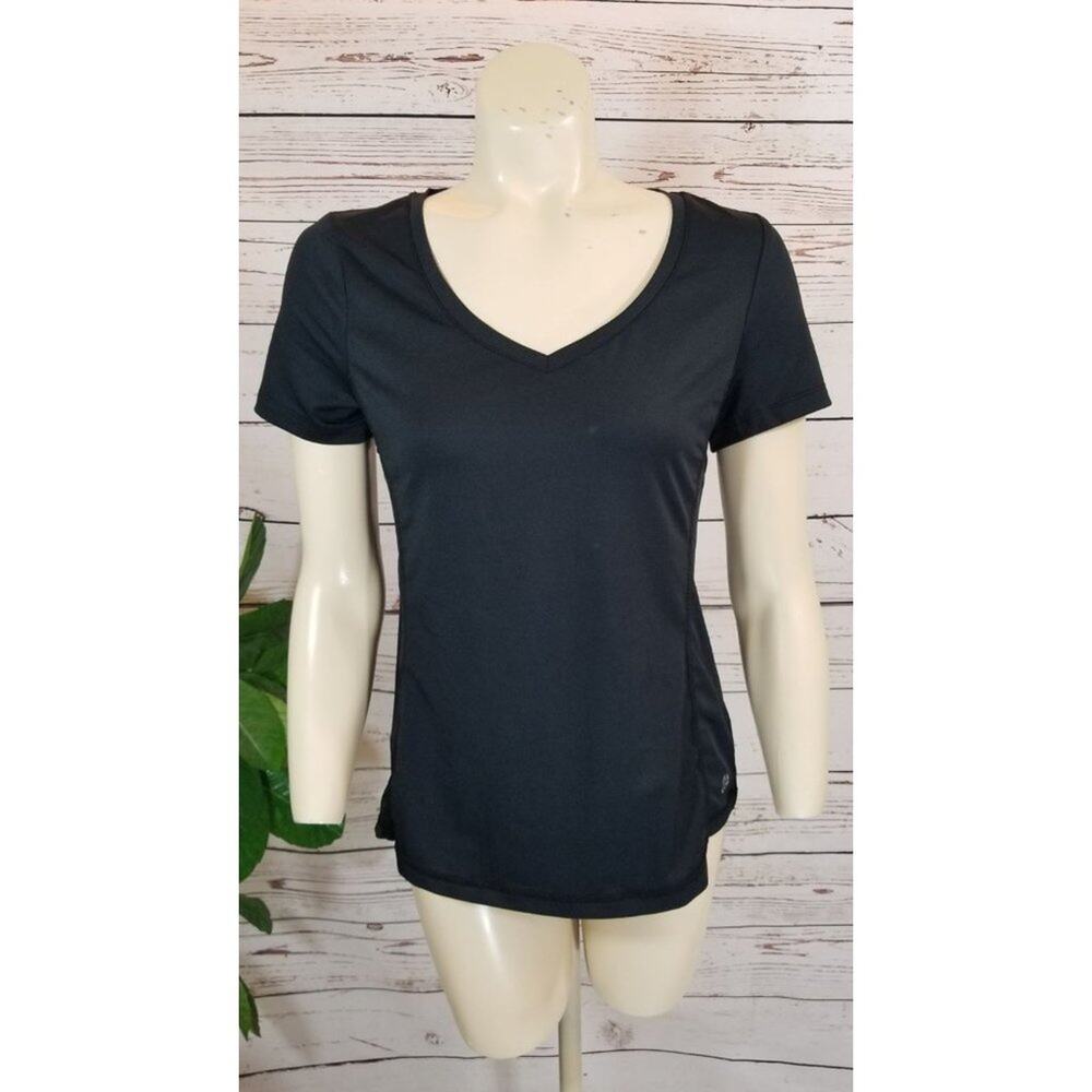 NWOT Impact Workout Top by Jillian Michaels‎ Black spandex vented back Sz Small